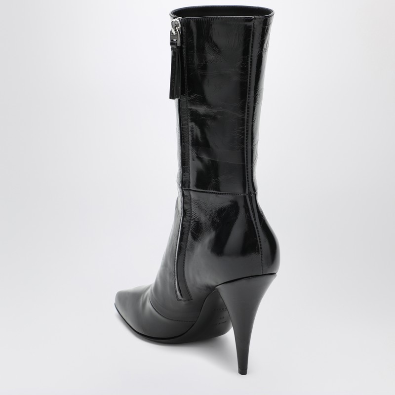 Givenchy Black Sliced Square  Tape Ankle Boots In Black