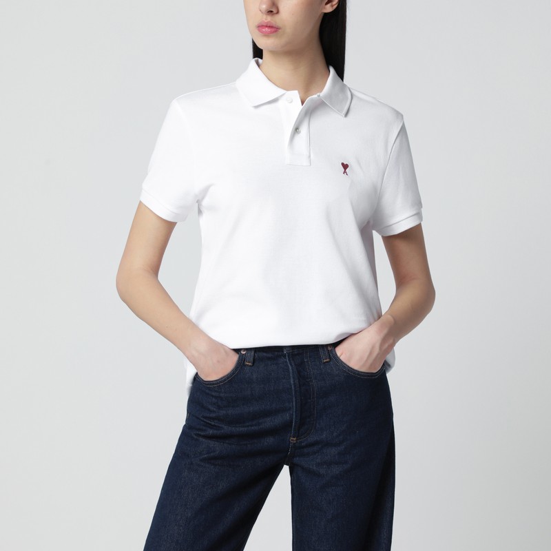 White Ami De Coeur polo shirt