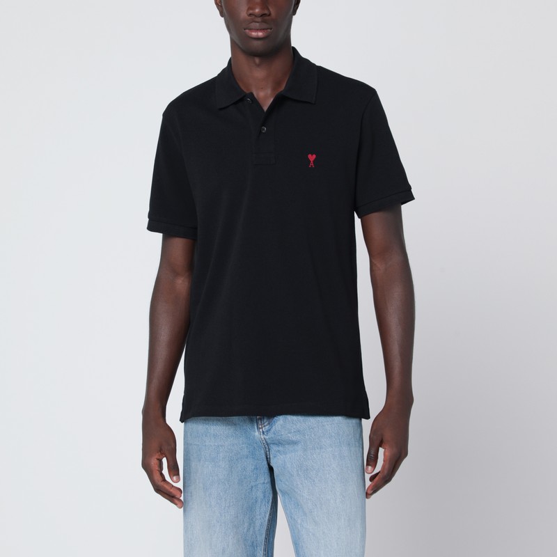 Ami De Coeur black polo shirt