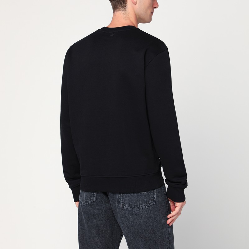 Ami Alexandre Mattiussi Navy Blue Ami De Coeur Sweater In Black