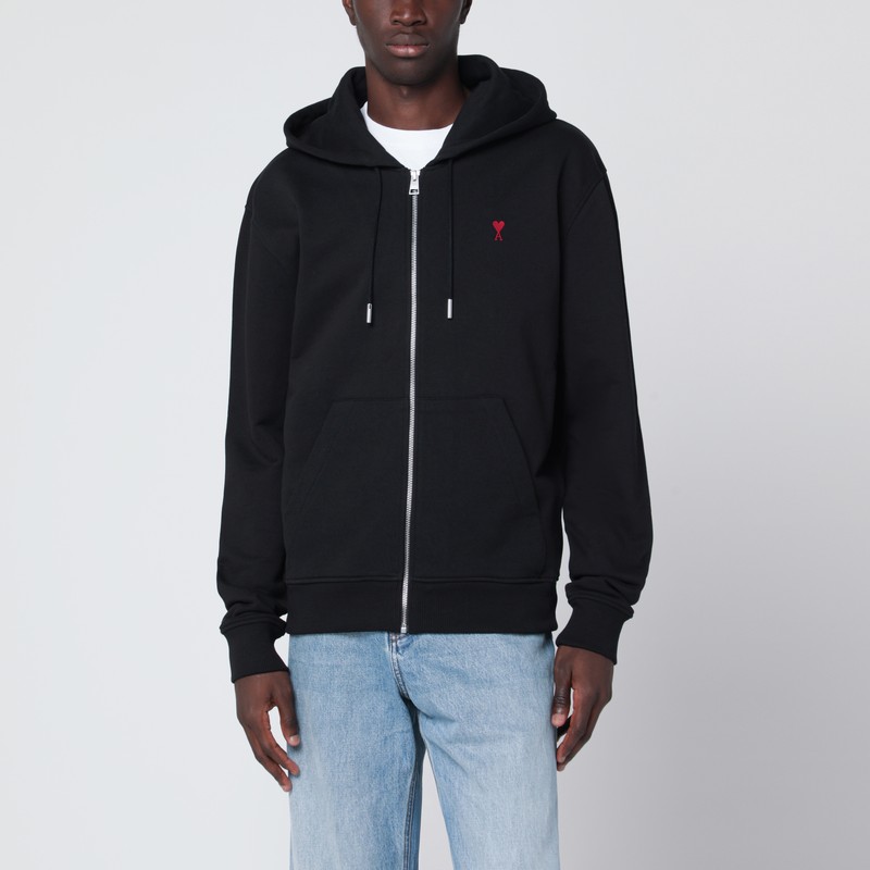 Black Ami De Coeur zip-up sweatshirt