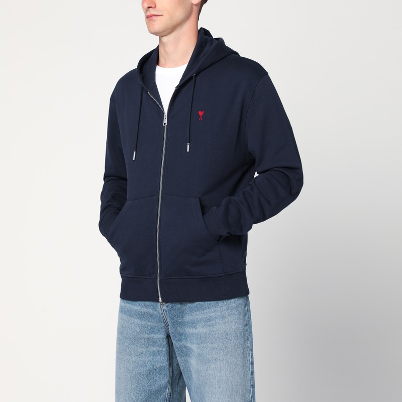 Midnight blue Ami De Coeur zip-up sweatshirt