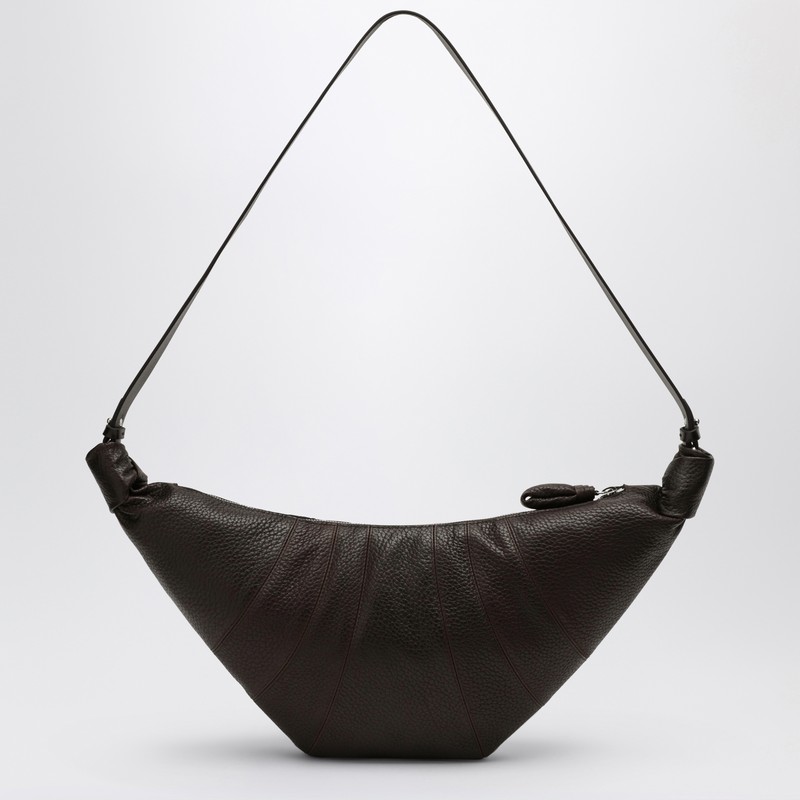 Lemaire Medium Croissant Bag In Brown Leather In Brown