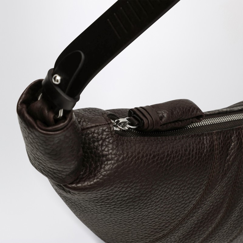 Lemaire Medium Croissant Bag In Brown Leather In Brown