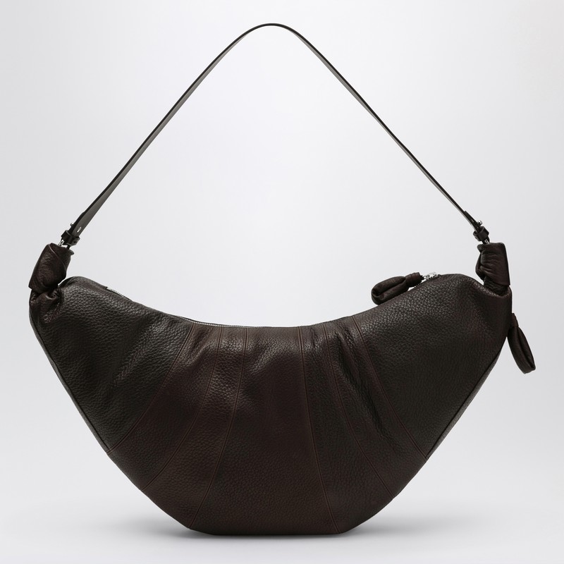 Lemaire Large Croissant Bag In Brown Leather In Brown