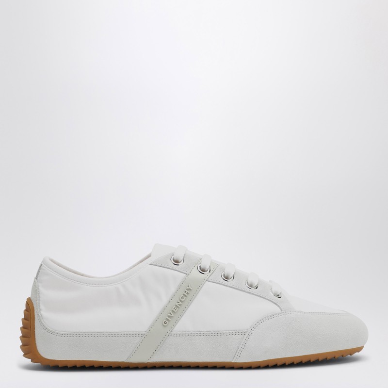 Givenchy Slim Sneakers In Nylon And Suede In White