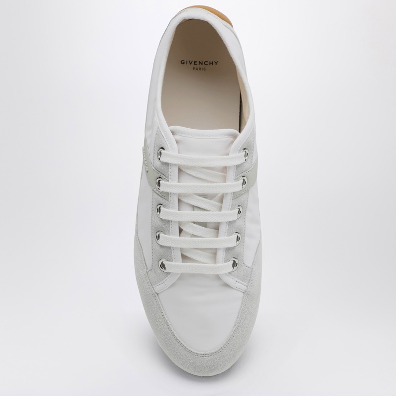 Givenchy Slim Sneakers In Nylon And Suede In White