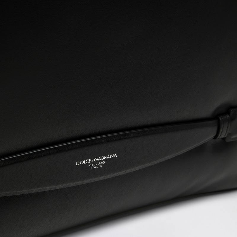 Dolce & Gabbana Dolce&gabbana Black Nappa Leather Handbag In Black