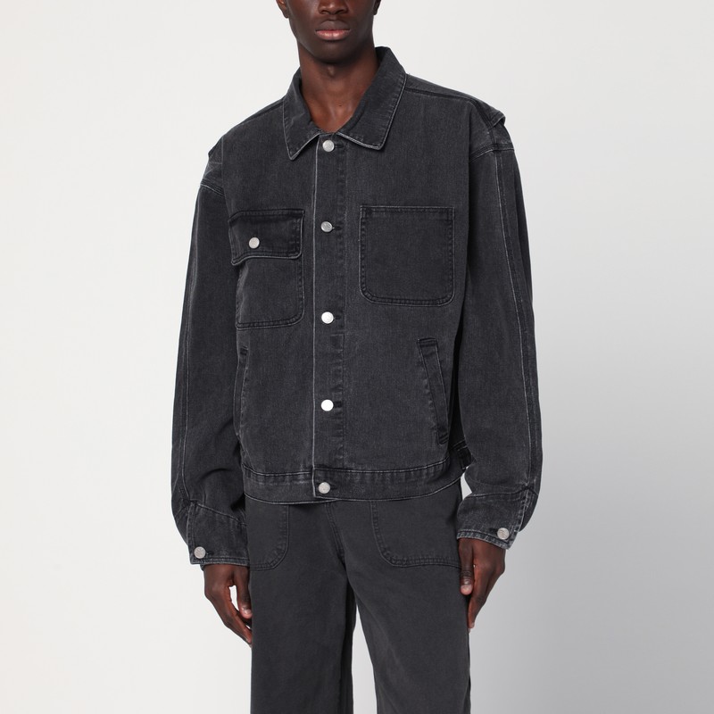 Black washed denim jacket - Basketcase Gallery - Modalova