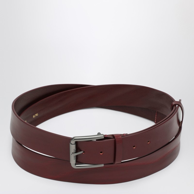 Long Belt in Antique Pink Leather