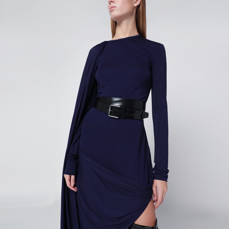 Max Mara Balenciaga Charcoal Cotton Oversize Tbilisi T-shirt In Black