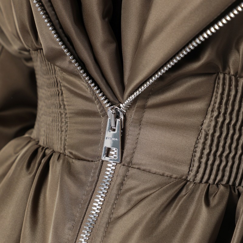 Givenchy Khaki Shawl-collar Bomber With Zip In Green