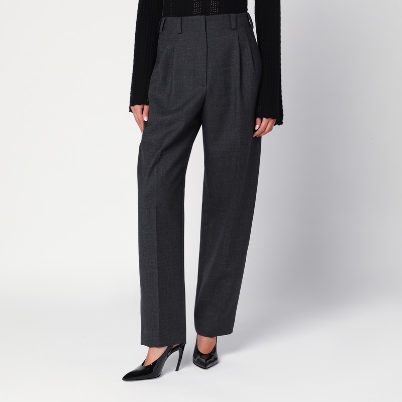 Grey wool trousers