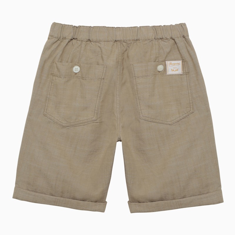 Bonpoint Conway Short Khaki Cotton In Beige