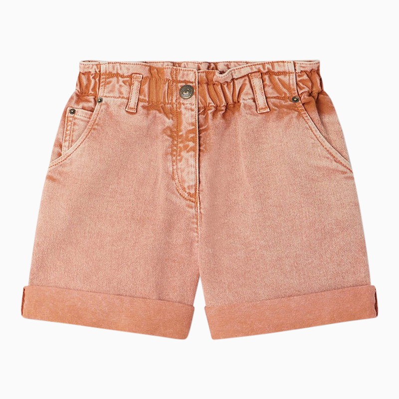 Bonpoint Orange Cotton Cathy Shorts In Orange