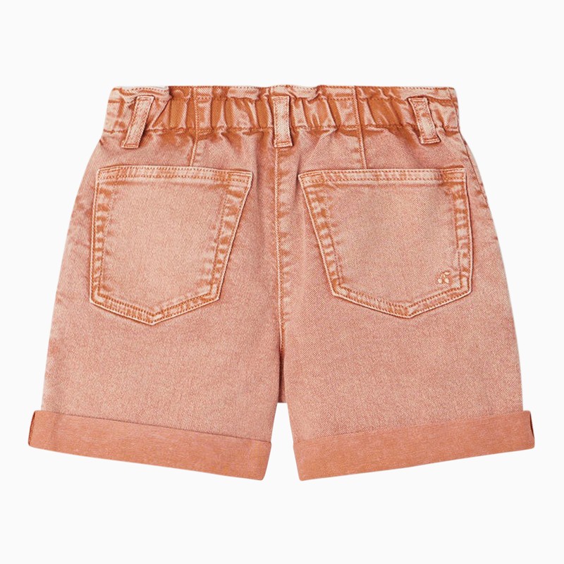 Bonpoint Orange Cotton Cathy Shorts In Orange