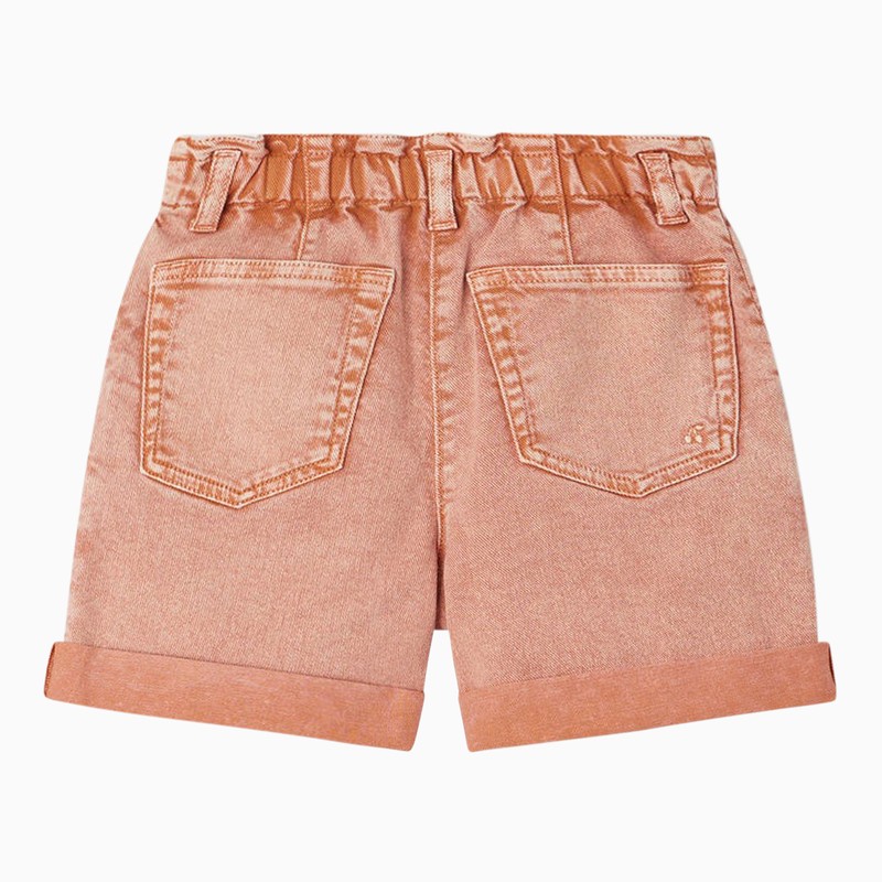 Shop Bonpoint Orange Cotton Cathy Shorts