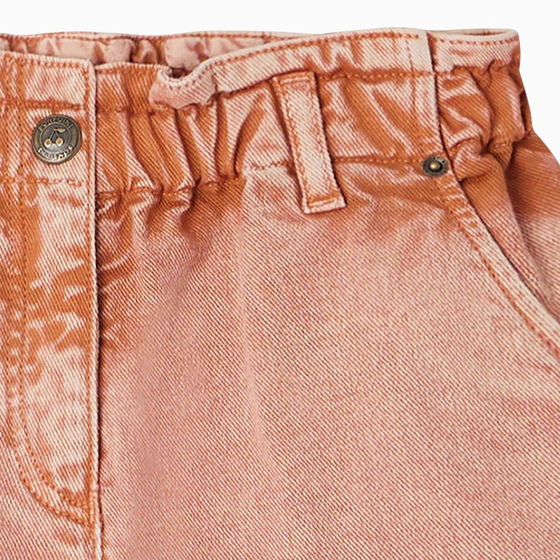 Shop Bonpoint Orange Cotton Cathy Shorts