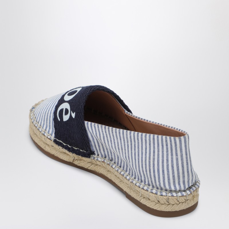Chloé Logo-print Espadrilles In Blue