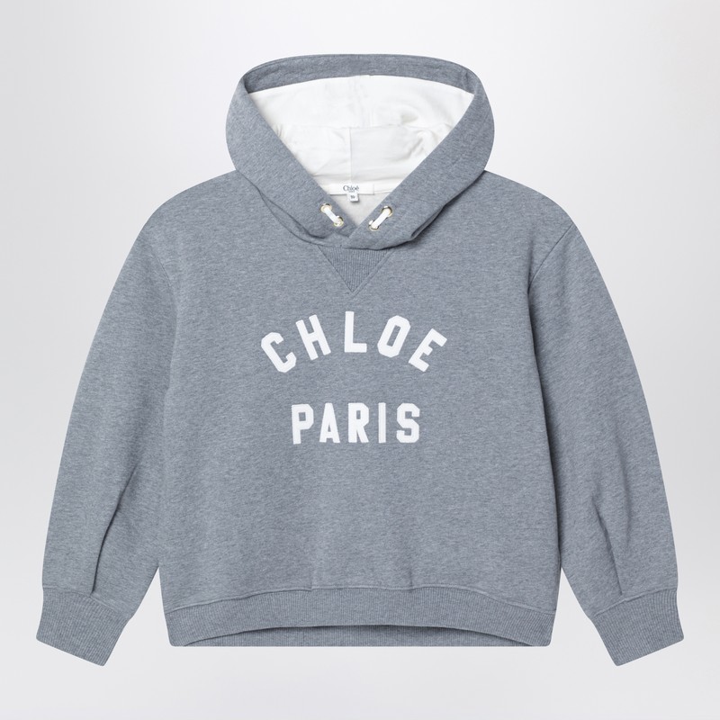 Grey hoodie with logo