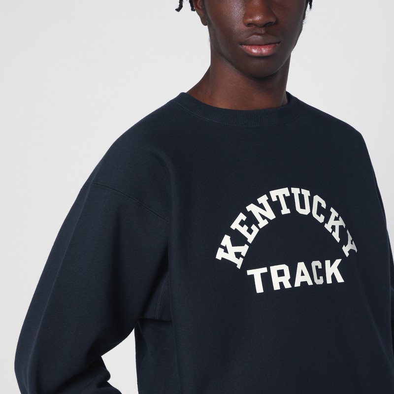 Champion Navy Blue Sweatshirt True To Archive Reverse Weave In Blue