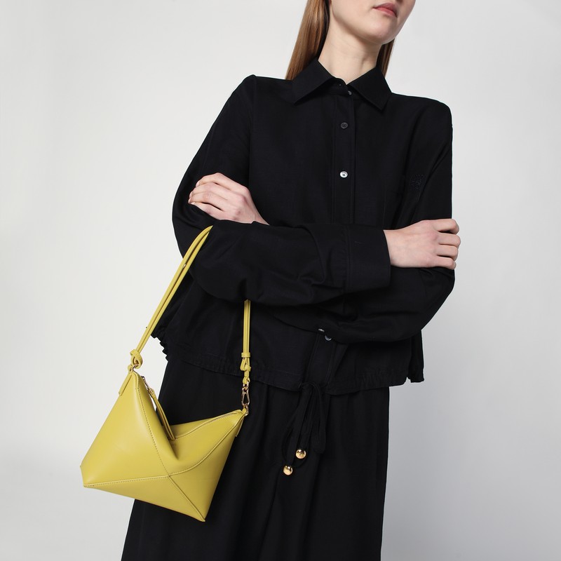 クラッチバッグ LOEWE PUZZLE FOLD YELLOW CLUTCH BAG Loewe Puzzle Fold yellow clutch bag - Shoulder Bags - Save