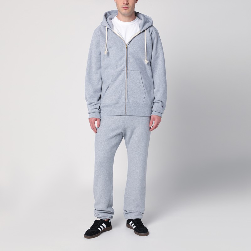 Champion Light Grey Cotton Jogging Trousers In Grey