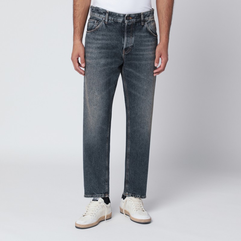 Rebel washed-effect jeans
