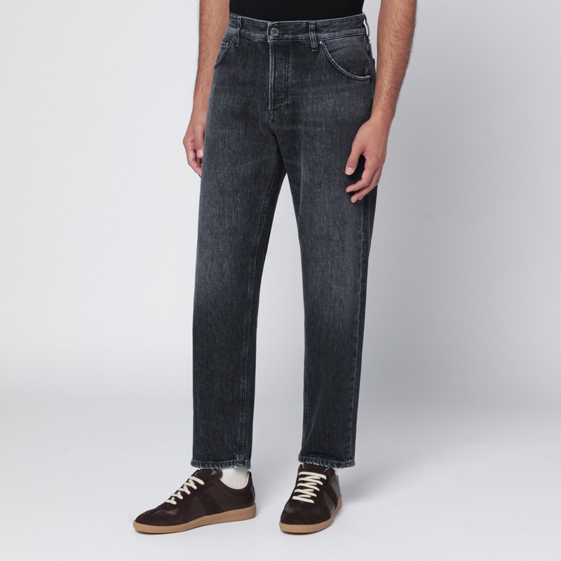 Pt Torino Denim Black Rebel Slim Fit Jeans In Black