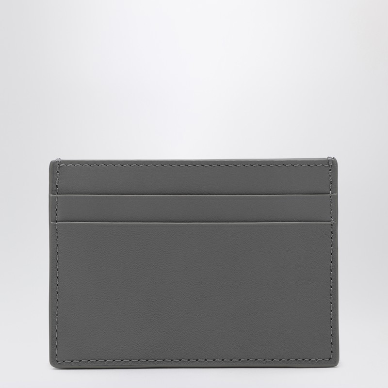 Loewe Panelled Leather Cardholder In Gray