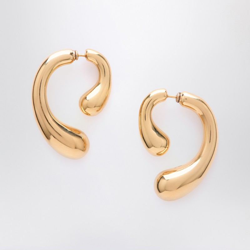 P gold earrings - Panconesi - Modalova