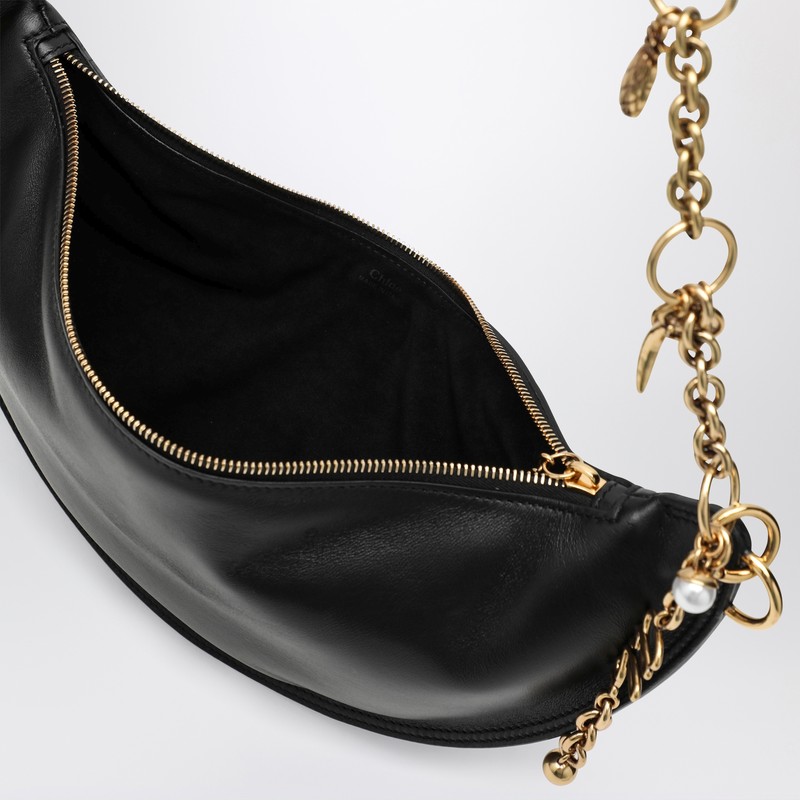 Chloé Small Black Icons Leather Bag In Black