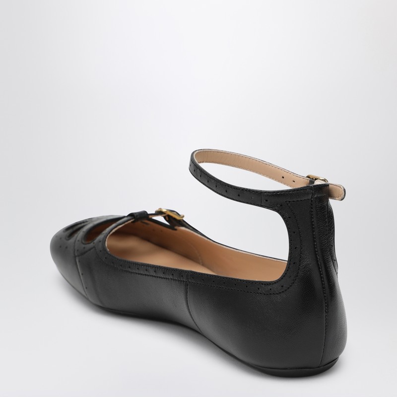 Chloé Black Misty Ballerinas In Black