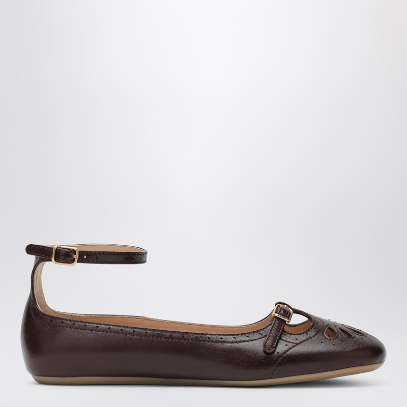 Chloé Burnt Purple Misty Ballerinas