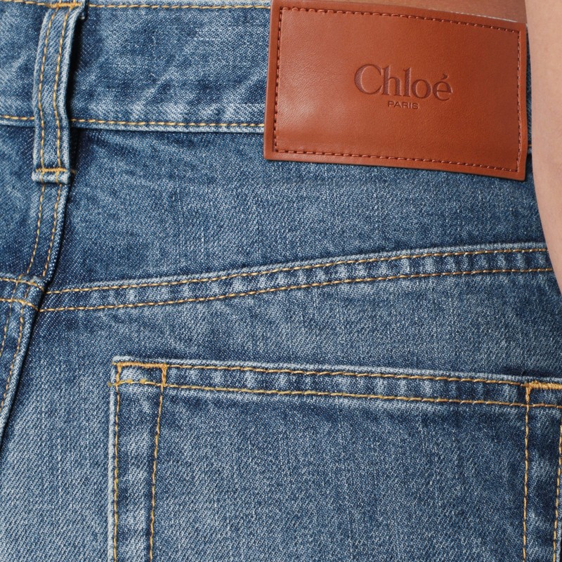 Chloé Chloe Women Wide-leg Jeans In Blue