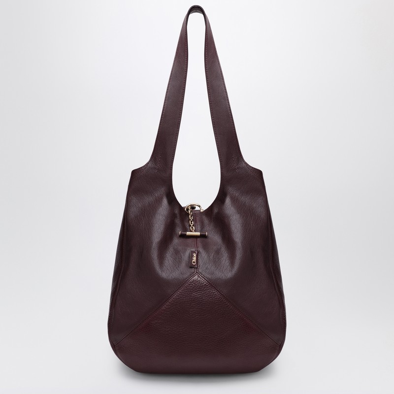 Chloé Balloon Bag In Garnet Red In Brown