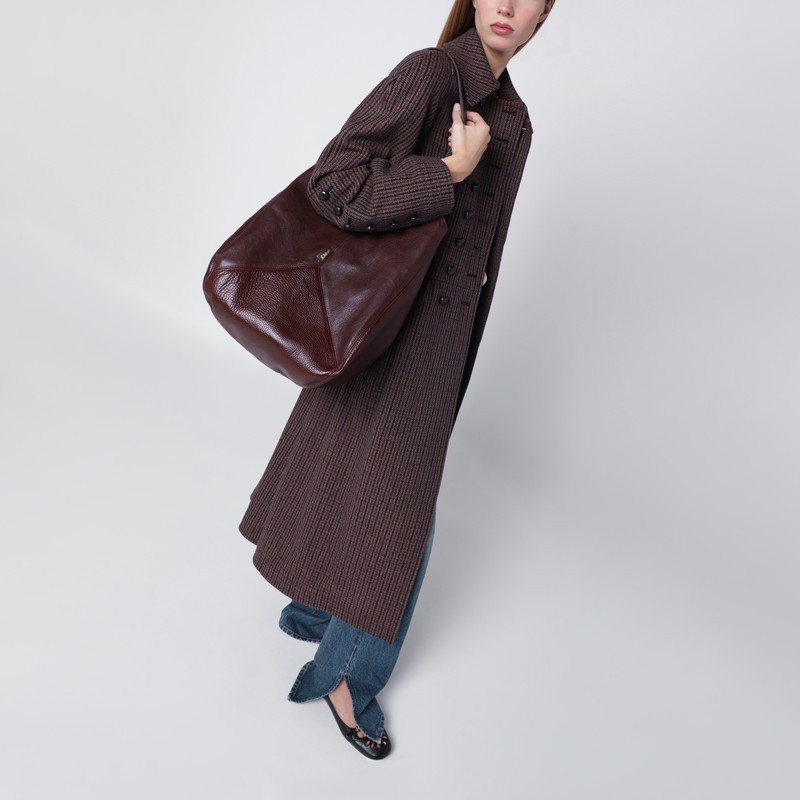 Chloé Balloon Bag In Garnet Red In Brown