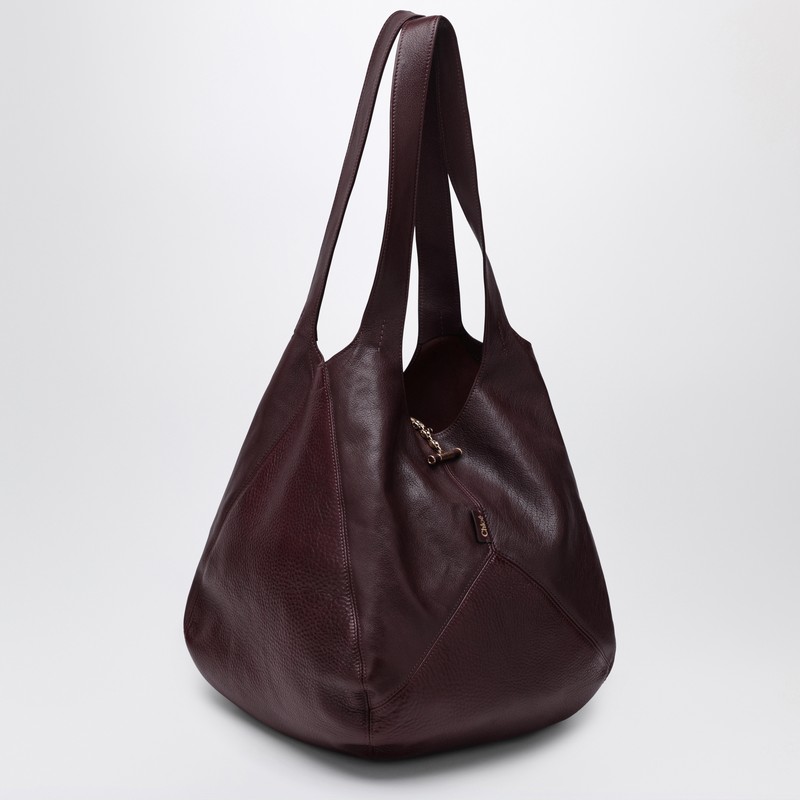 Chloé Balloon Bag In Garnet Red In Brown