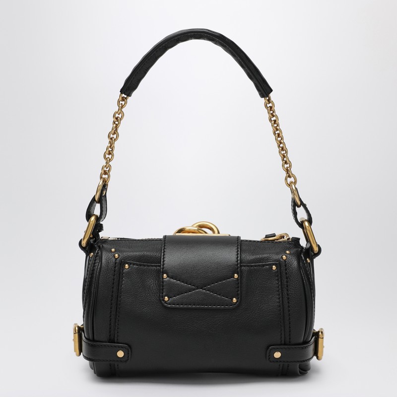 Chloé Black Leather Small Paddington Shoulder Bag