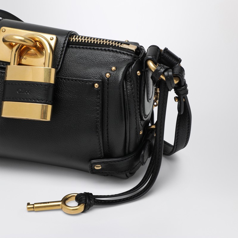 Chloé Black Leather Small Paddington Shoulder Bag