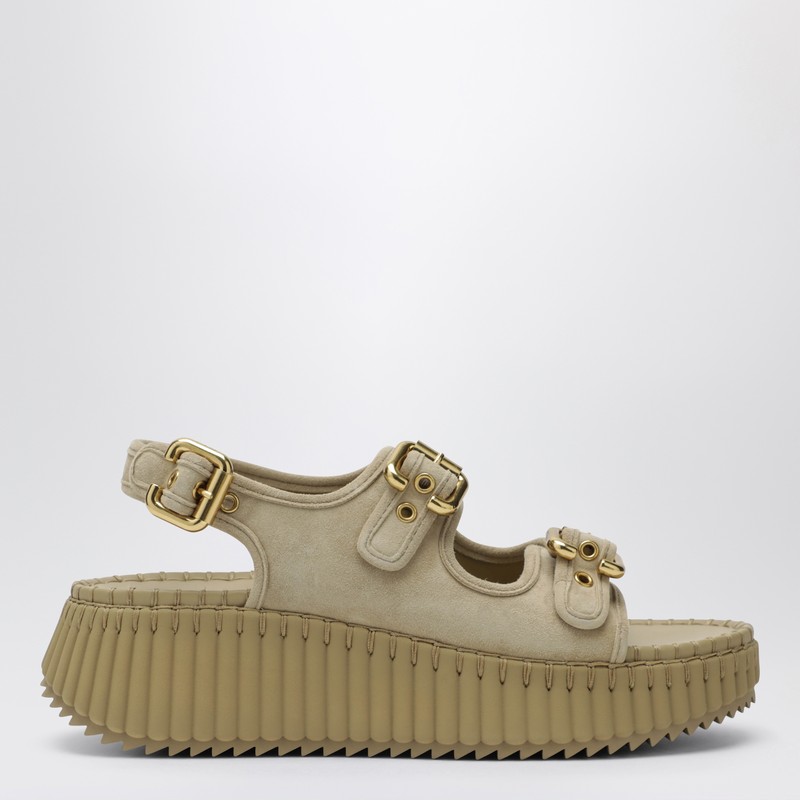 Nama wedge sandals in sand