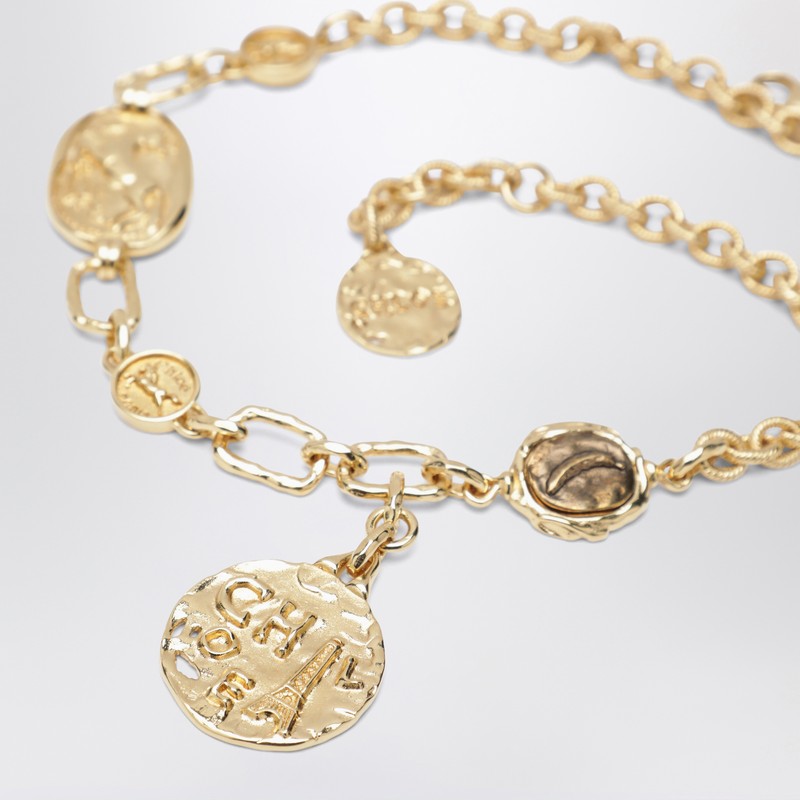Chloé Gold Medals Choker In Gold