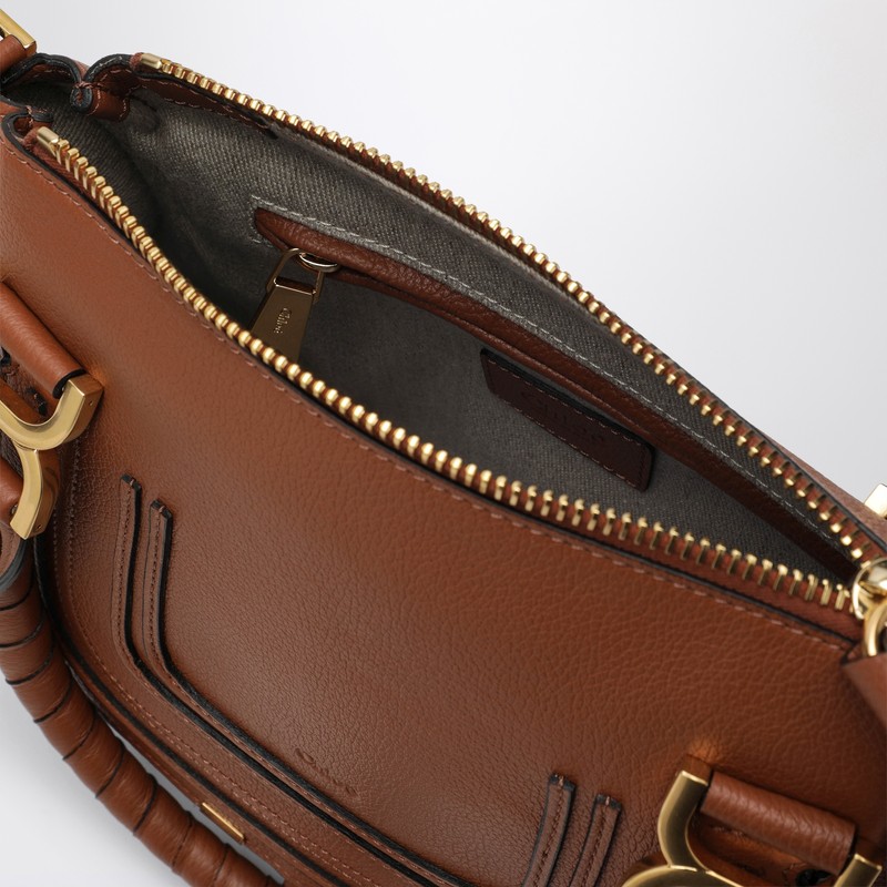 Chloé Small Brown Marcie Bag In Brown