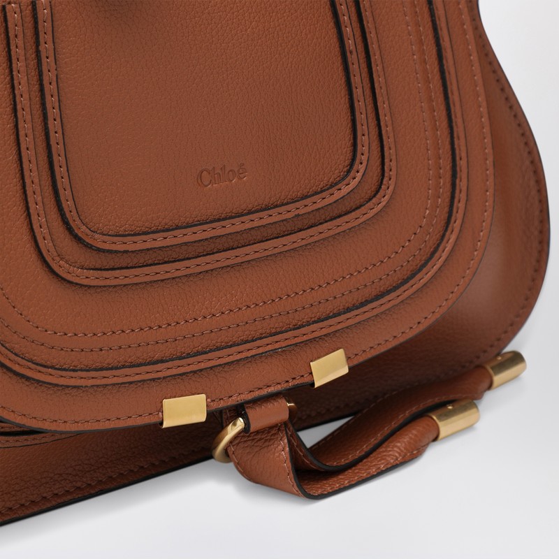Chloé Small Brown Marcie Bag In Brown