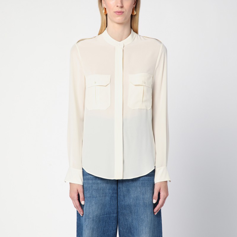 Ivory silk blouse