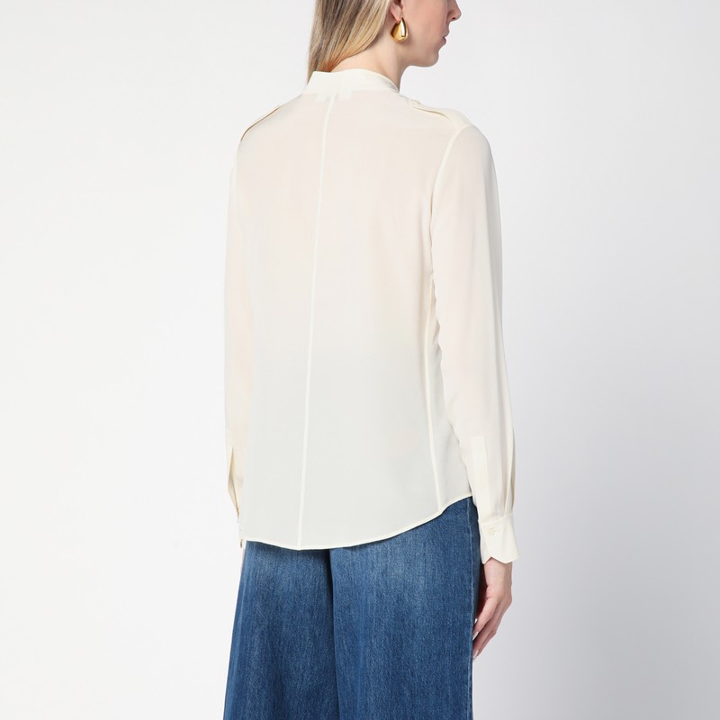 Chloé Ivory Silk Blouse In White
