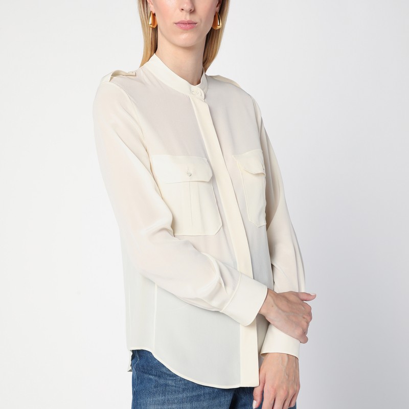 Chloé Ivory Silk Blouse In White