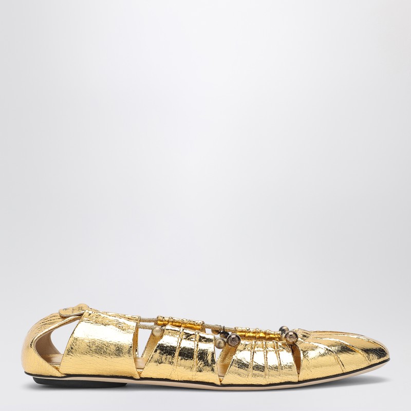 Metallic gold ballerina