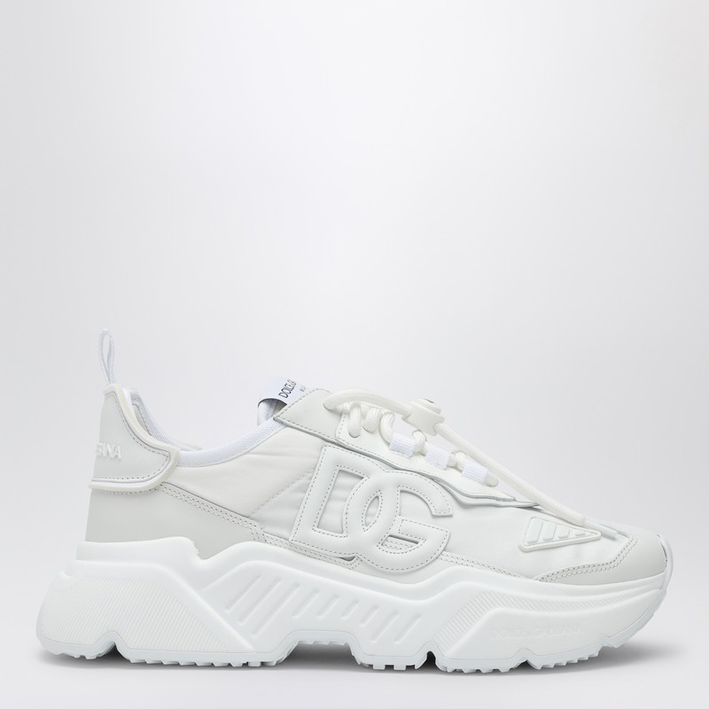 Dolce & Gabbana Daymaster White Leather Sneakers