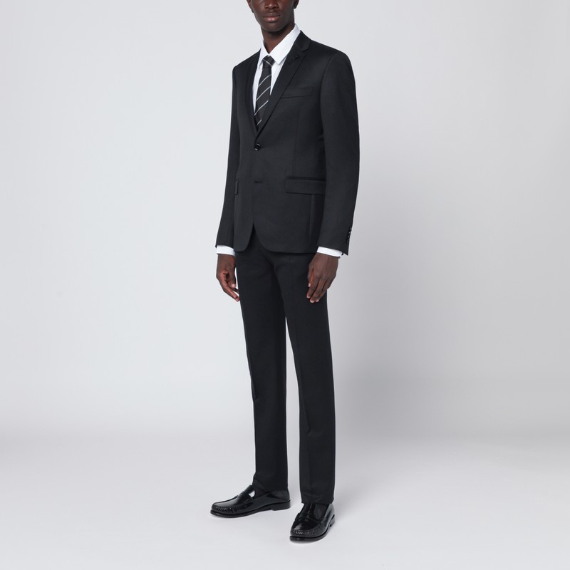 Lardini Wool Suit Single Breasted In Black